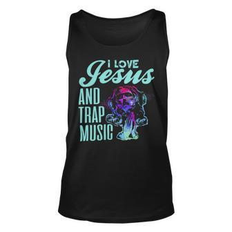 I Love Jesus And Trap Music Ee Unisex Tank Top - Monsterry UK