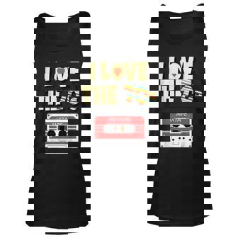 I Love The 70S Vintage Cassette Disco Music Funk & Retro Unisex Tank Top - Thegiftio