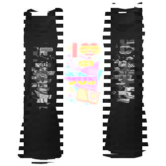 I Love The 90S Colorful Retro Theme Nineties Vintage Lover Unisex Tank Top - Thegiftio UK