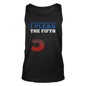 I Plead Fifth 5Th Amendment Constitution Rights Print Unisex Tank Top | Mazezy UK