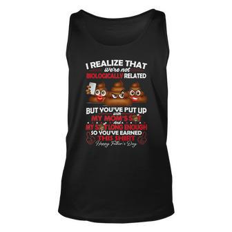 I Realize That Were Not Biologically Related Fathers Day Unisex Tank Top - Seseable