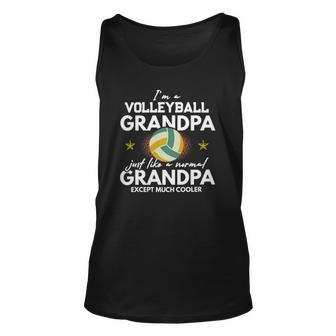 Im A Volleyball Grandpa Like Normal Grandparents Unisex Tank Top | Mazezy