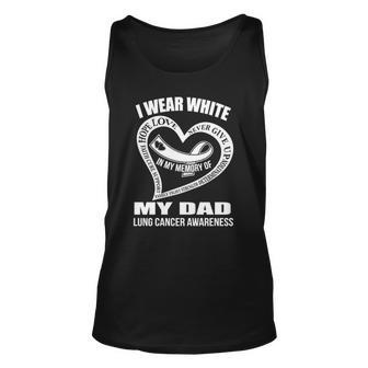 In My Memory Of My Dad Lung Cancer Awareness Unisex Tank Top | Mazezy