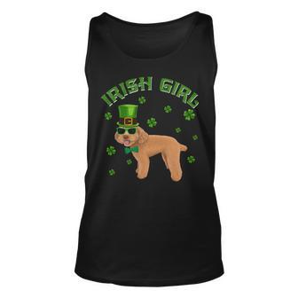 Irish Girl Leprechaun Poodle Dog St Patricks Day Kids Unisex Tank Top | Favorety UK