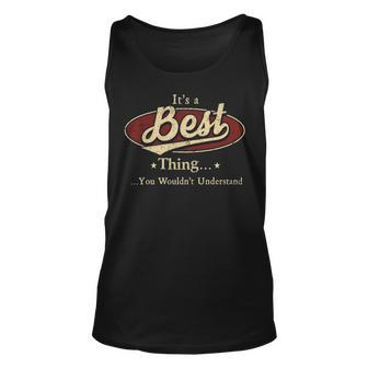 Its A Best Thing You Wouldnt Understand Shirt Personalized Name Gifts T Shirt Shirts With Name Printed Best Unisex Tank Top - Seseable