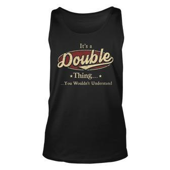 Its A Double Thing You Wouldnt Understand Shirt Personalized Name Gifts T Shirt Shirts With Name Printed Double Unisex Tank Top - Seseable