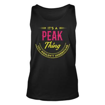 Its A Peak Thing You Wouldnt Understand Shirt Personalized Name Gifts T Shirt Shirts With Name Printed Peak Unisex Tank Top - Seseable