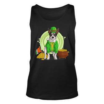 Jack Russell Dog Leprechaun Hat Funny Saint Patricks Day Unisex Tank Top - Thegiftio