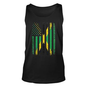 Jamaica Usa Flag 4Th Of July Patriots American Jamaican Flag Unisex Tank Top - Seseable