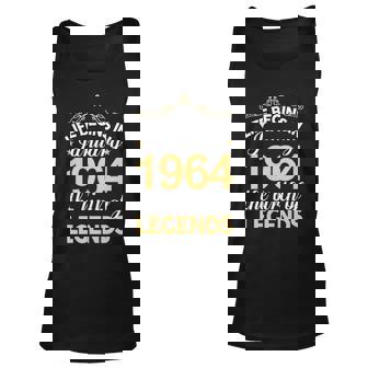 January 1964 Birthday Life Begins In January 1964 V2 Unisex Tank Top - Seseable
