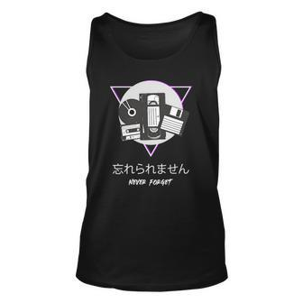 Japanese Aesthetic Never Forget Retro Grunge Streetwear Tank Top | Mazezy
