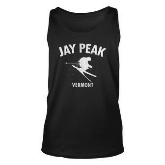 Jay Peak Skiing Vermont Ski Unisex Tank Top | Mazezy