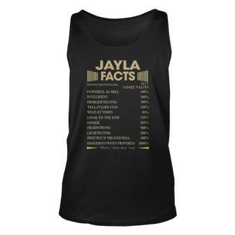 Jayla Name Gift Jayla Facts Unisex Tank Top - Seseable