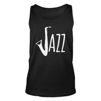 Jazz Saxophone Vintage Musician Gift Unisex Tank Top | Mazezy