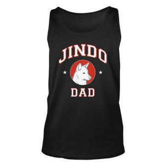 Jindo Dad Fathers Day Gift Unisex Tank Top | Mazezy