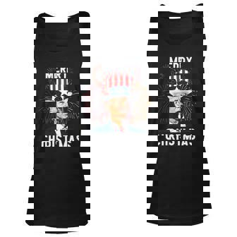 Joe Biden Merry Christmas For Fourth Of July American Patriot Tank Top | Mazezy