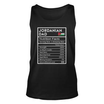 Mens Jordanian Dad Nutrition Facts National Pride For Dad Tank Top | Mazezy AU