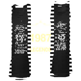 June 1987 Birthday Life Begins In June 1987 V2 Unisex Tank Top | Seseable FR