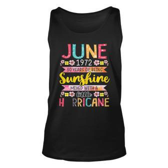June Girl 1972 50 Birthday 50 Year Awesome Since 1972 Unisex Tank Top - Seseable