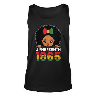 Juneteenth 1865 Celebrating Black Freedom Day Girls Kids Unisex Tank Top - Seseable