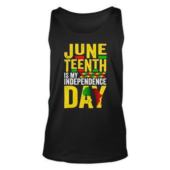 Juneteenth Is My Independence Day 1865 African American Unisex Tank Top | Favorety UK