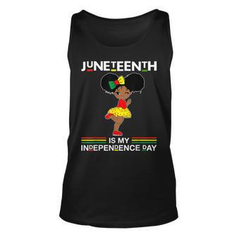 Juneteenth Is My Independence Day Black Girl Black Queen Unisex Tank Top - Seseable