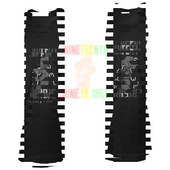 Juneteenth June 19Th 1865 Juneteenth Black Freedom Day Flag Unisex Tank Top | Mazezy