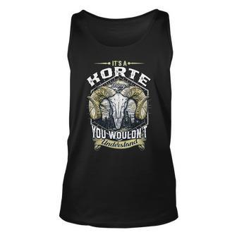 Korte Name Shirt Korte Family Name V3 Unisex Tank Top - Monsterry CA