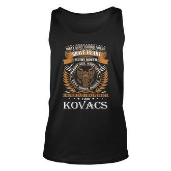 Kovacs Name Gift Kovacs Brave Heart Unisex Tank Top - Seseable
