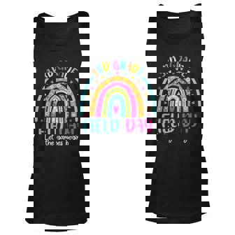 Let The Game Begin Happy Field Day Retro Rainbow 3Rd Grade Unisex Tank Top - Thegiftio UK