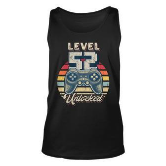 Level 52 Unlocked Video Game 52Nd Birthday Gamer Boys Unisex Tank Top - Seseable