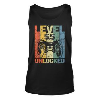 Level 55 Unlocked Awesome 1967 Video Game 55Th Birthday Gift Unisex Tank Top - Seseable
