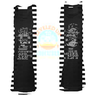 Leveled Up To Godfather Est 2021 Vintage Promoted To Unisex Tank Top | Mazezy