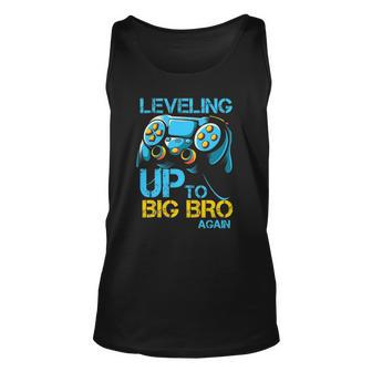 Leveling Up To Big Bro Again Gaming Lovers Vintage Unisex Tank Top | Mazezy