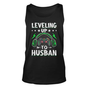 Leveling Up To Husban Husband Video Gamer Gaming Unisex Tank Top - Seseable