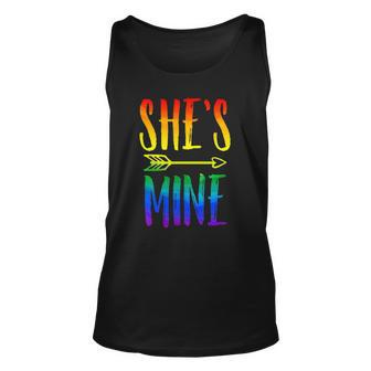 Lgbt Pride Shes Mine Im Her Lesbian Couple Matching Lover Unisex Tank Top | Mazezy