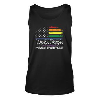 Lgbt Vintage 1776 American Flag We The People Means Everyone Tank Top | Mazezy