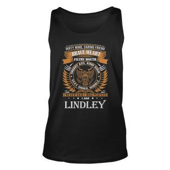 Lindley Name Gift Lindley Brave Heart Unisex Tank Top - Seseable