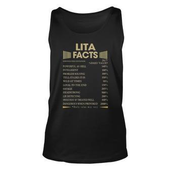 Lita Name Gift Lita Facts Unisex Tank Top - Seseable