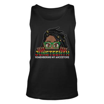 Locd Hair Girl 4Th July Remembering My Ancestors Juneteenth Tank Top | Mazezy