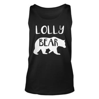 Lolly Grandma Gift Lolly Bear Unisex Tank Top - Seseable