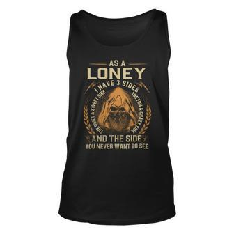 Loney Name Shirt Loney Family Name Unisex Tank Top - Monsterry