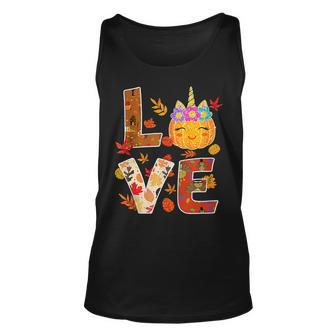 Love Unicorn Turkey Thanksgiving Happy 15 Shirt Unisex Tank Top | Favorety