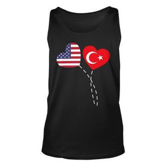 Loving Usa Turkey Flag Heart Turkish 13 Shirt Unisex Tank Top | Favorety UK