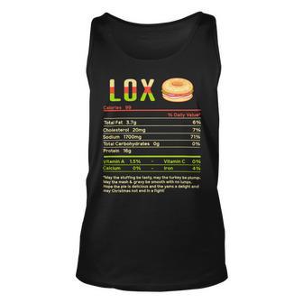 Lox Nutrition Facts Funny Christmas 12 Shirt Unisex Tank Top | Favorety DE