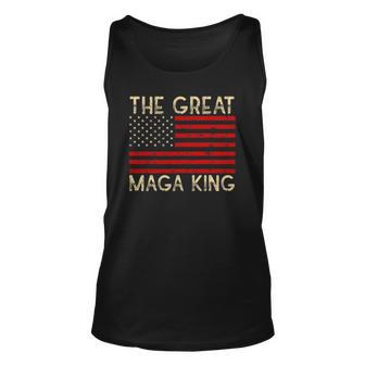 Maga King The Great King Ultra Maga Republican Vintage Flag Unisex Tank Top | Mazezy