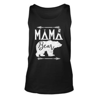 Mama Bear Mothers Day Gift For Wife Mommy Matching Funny Unisex Tank Top | Mazezy AU