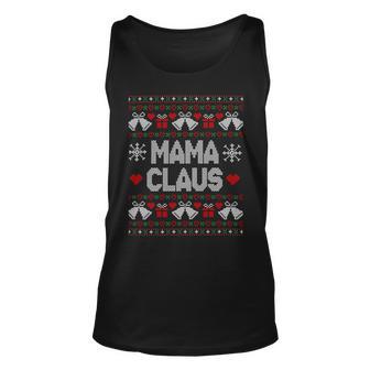 Mama Claus Christmas Ugly Sweater Unisex Tank Top | Favorety AU