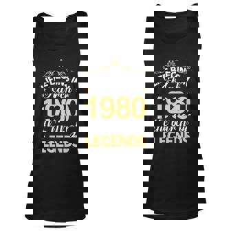 March 1980 Birthday Life Begins In March 1980 V2 Unisex Tank Top - Seseable