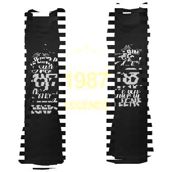 March 1987 Birthday Life Begins In March 1987 V2 Unisex Tank Top - Seseable